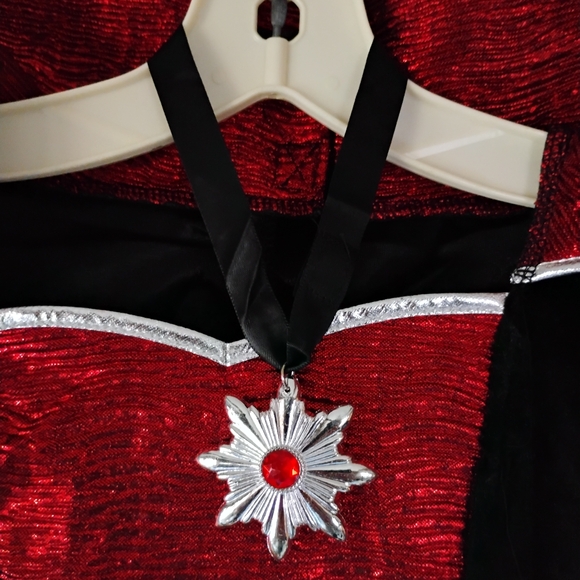 Girls Halloween Queen Vampire Costume Vampiress Dress Trick Or Treating Cosplay - Picture 9 of 16